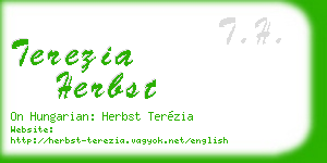 terezia herbst business card