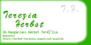 terezia herbst business card